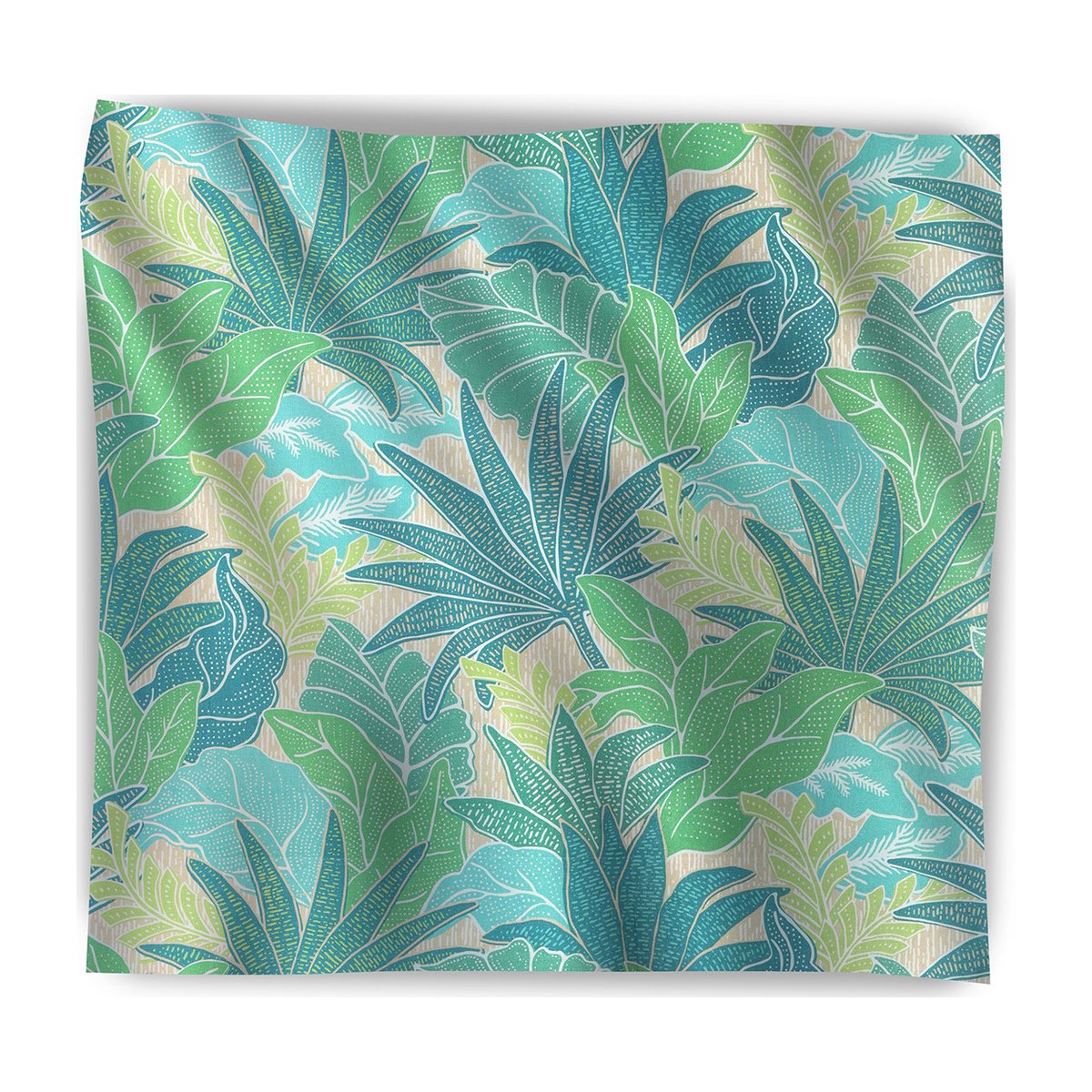 Tobago Leaf Fabric - Caribbean - Starboard Lane