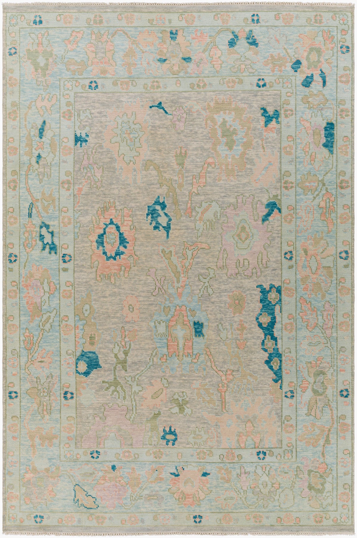 Ushak Hand-Knotted Wool Rug - Starboard Lane