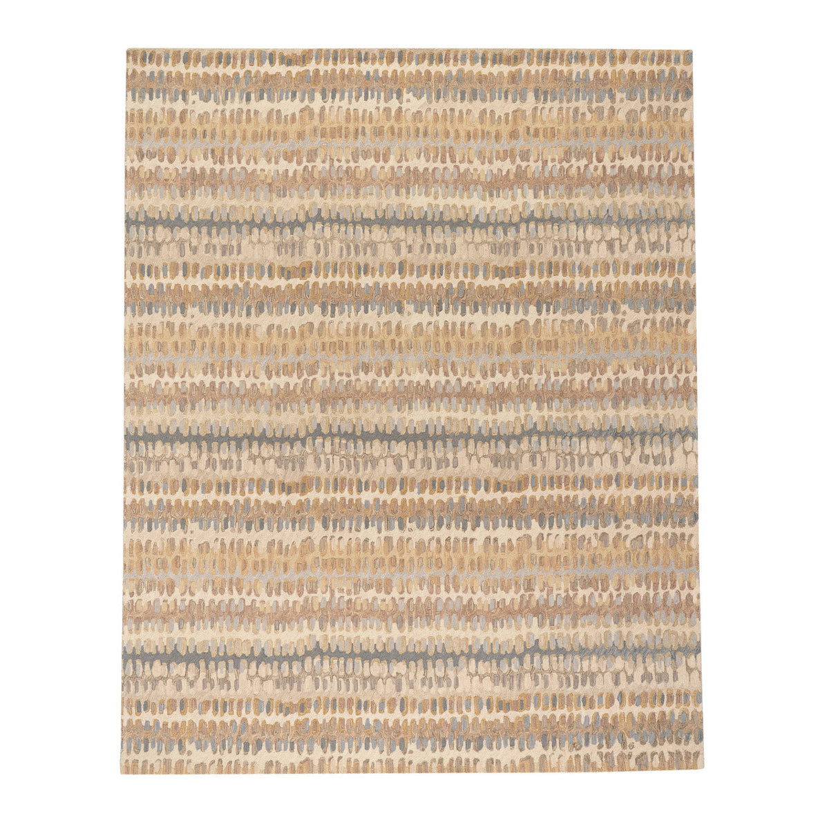 Paint Chip Hooked Wool Rug, Natural, detail - Starboard Lane