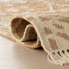 Odette Jute Rug - Natural, styled in a room - Starboard Lane