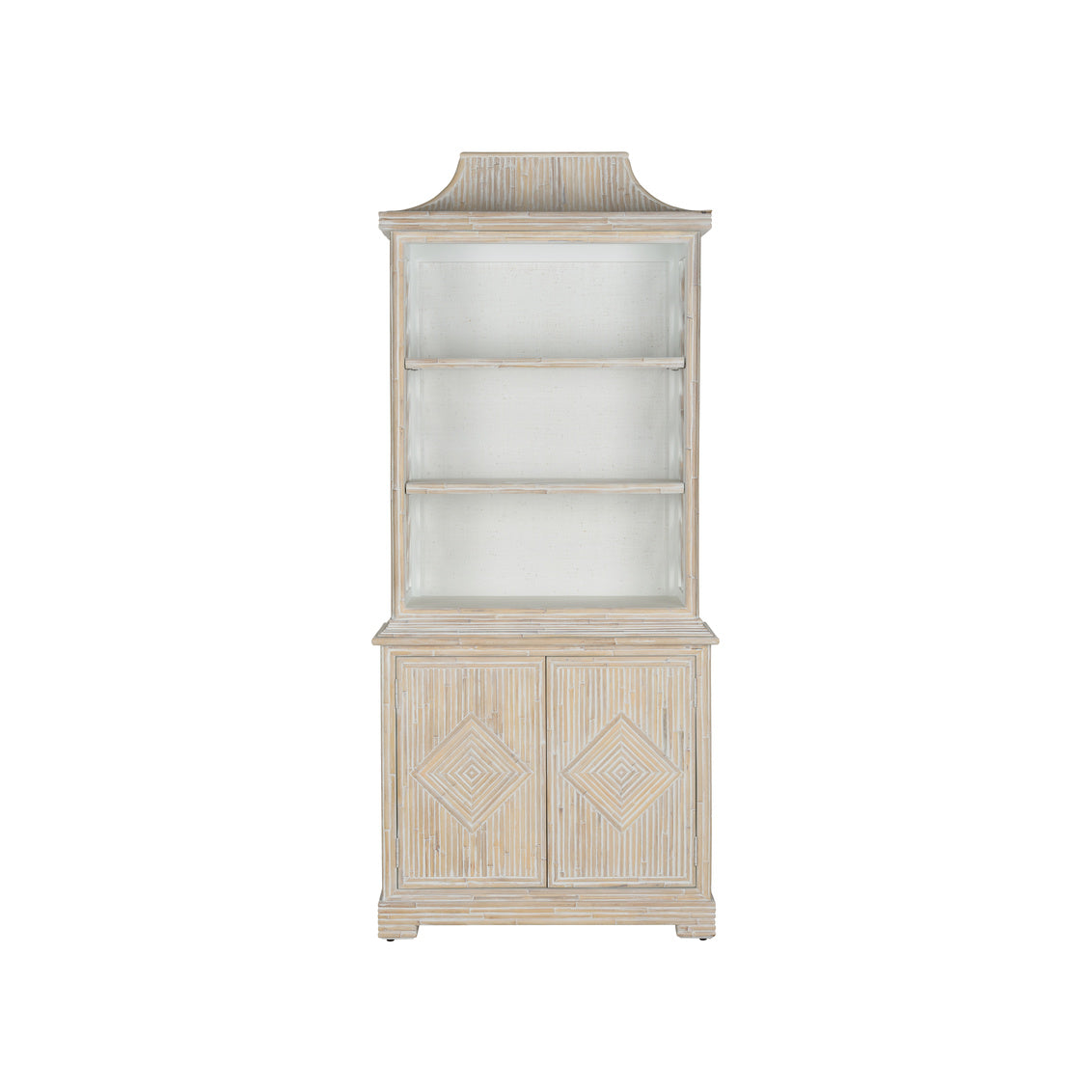Lyford Cay Bookcase, front view - Starboard Lane