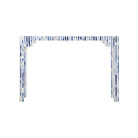 Bone Inlay Console - Blue, front view - Starboard Lane