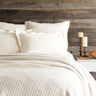 Boyfriend Matelasse Coverlet, Ivory - Starboard Lane