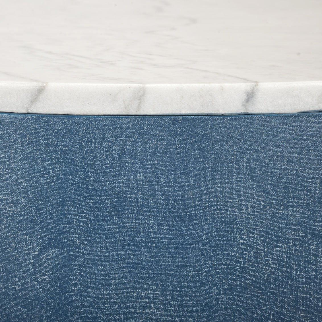 Aqueduct Cocktail Table - Blue, side view - Starboard Lane