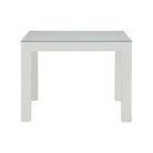 Sanibel Game Table - White, front view - Starboard Lane
