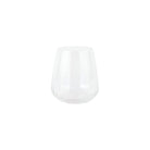 Francesca Double Old Fashioned - Clear, mouthblown clear glass with optic ribbing