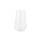 Francesca High Ball - Clear, mouthblown clear glass with optic ribbing