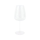 Francesca Wine Glass - Clear, mouthblown clear glass with optic ribbing