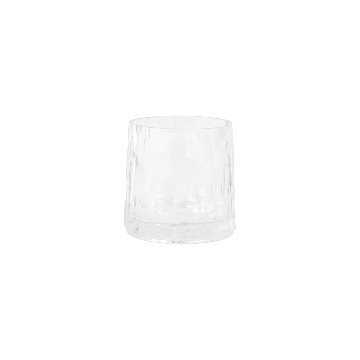 Superglass Polycarbonate Low Ball, shatterproof polycarbonate that looks like glass