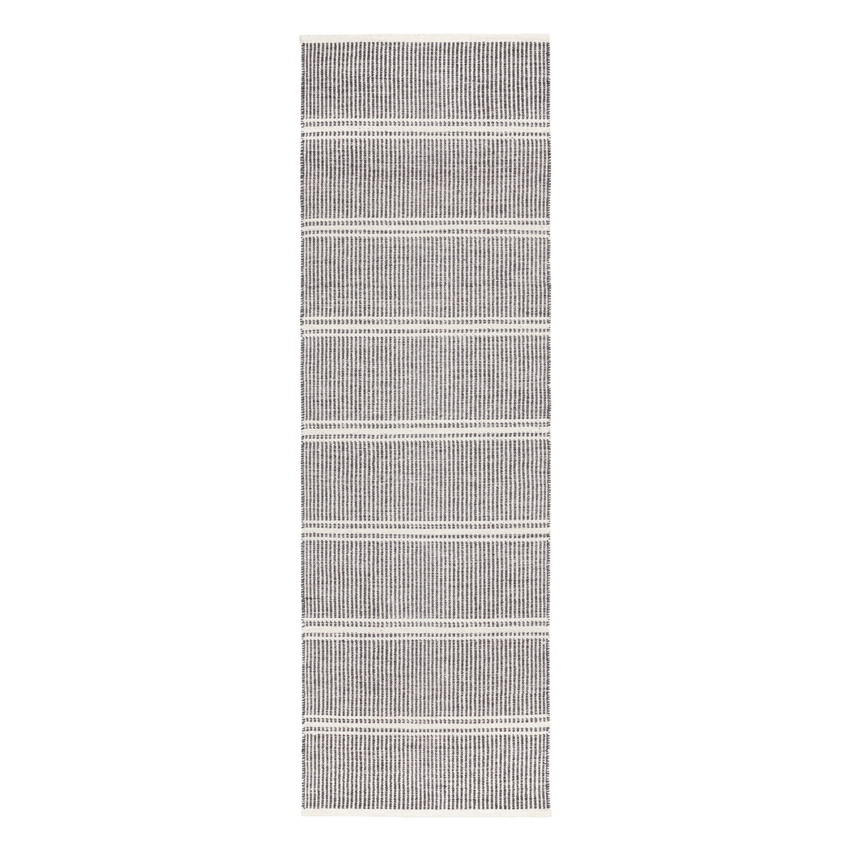 Malta Handwoven Wool Rug, Grey, detail - Starboard Lane