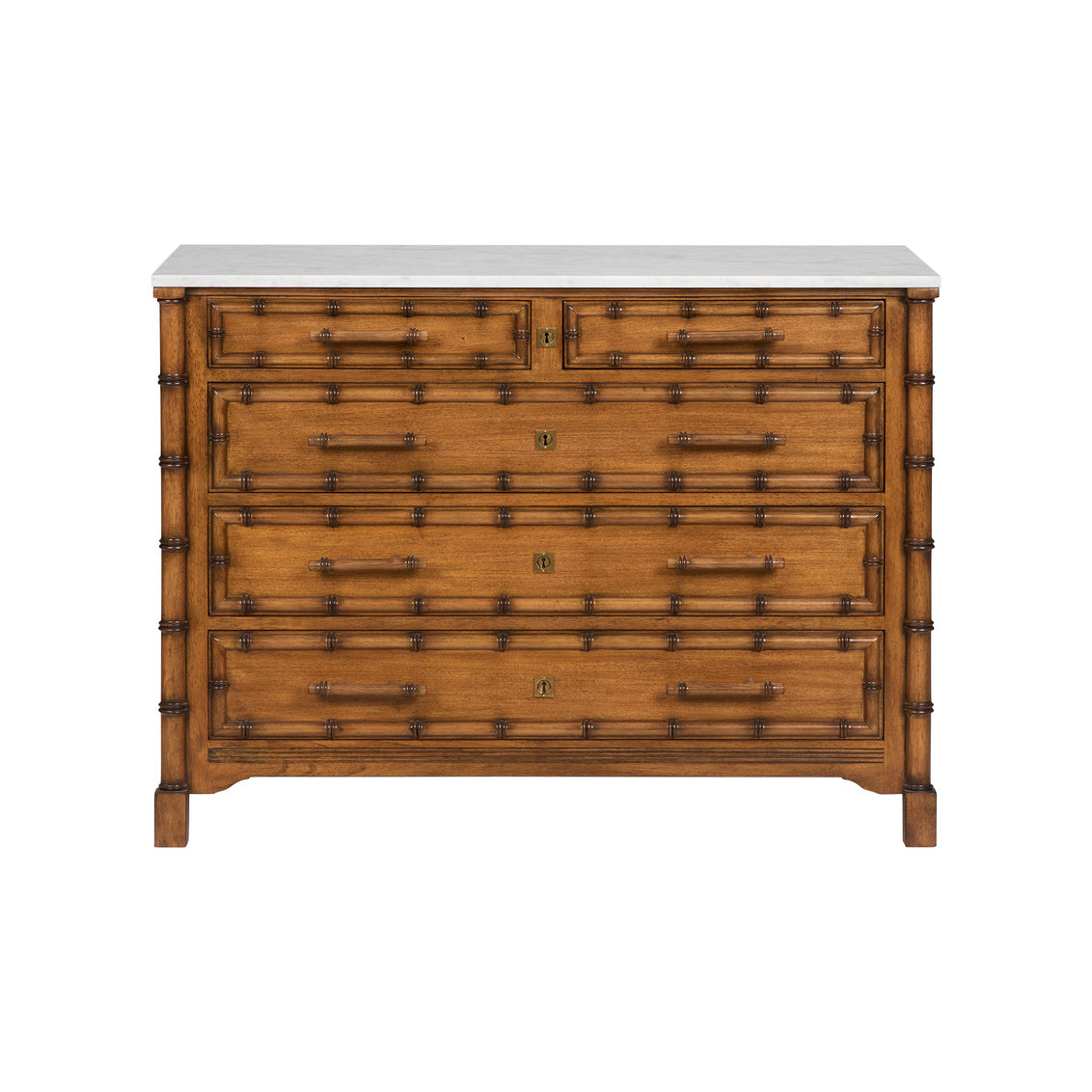 Indochine Chest - Marble, front view - Starboard Lane