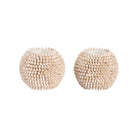 Seaside Tea Candle - White, Set of 2, front view - Starboard Lane