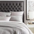 Boyfriend Matelasse Coverlet, Grey - Starboard Lane