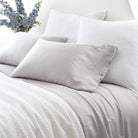 Silken Solid Sheet Set, Grey - Starboard Lane