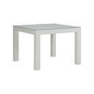 Sanibel Game Table - White, angled view - Starboard Lane