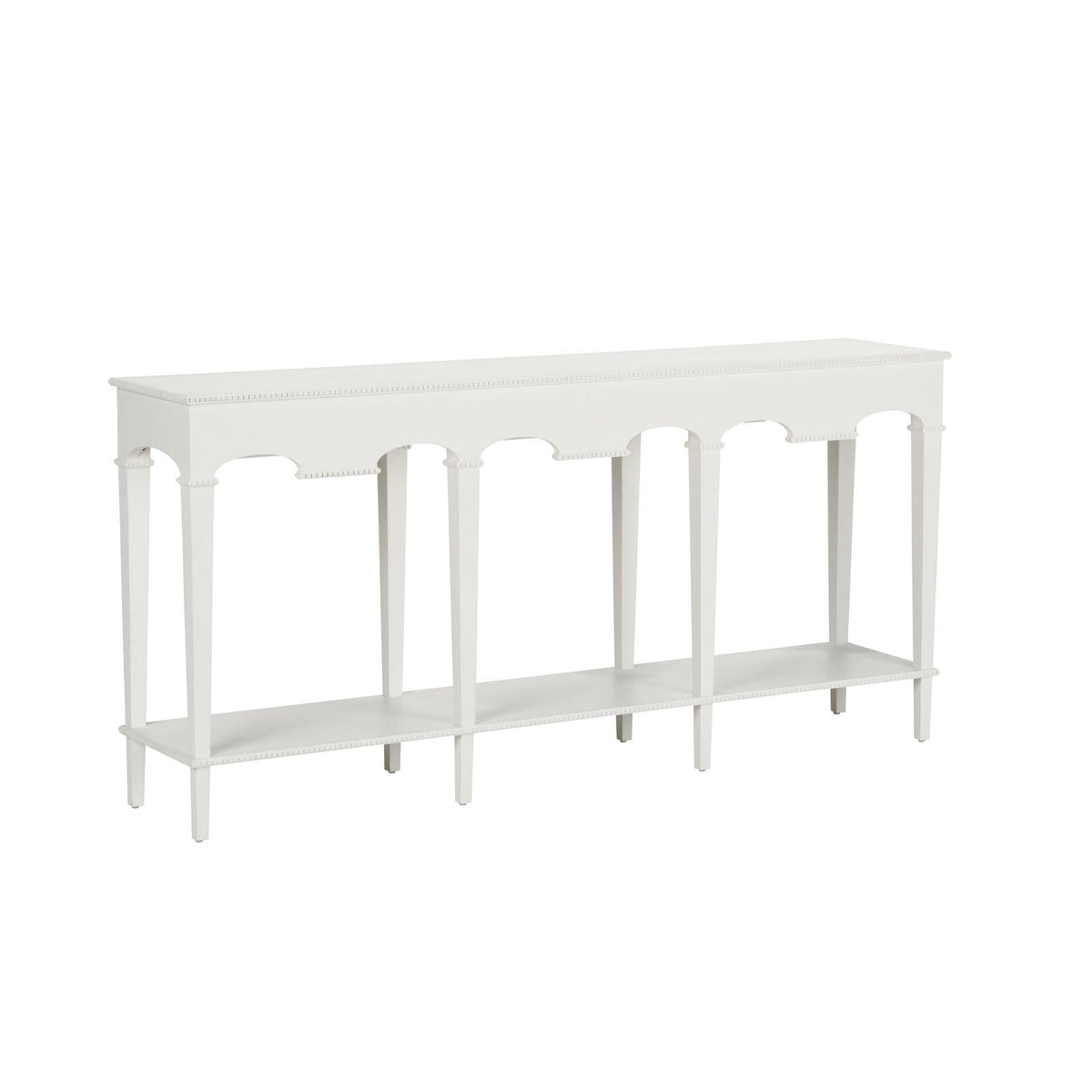 Oslo Console - White, angled view - Starboard Lane