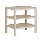 Chevron Inlay Side Table, angled view - Starboard Lane
