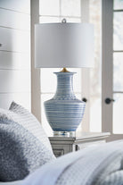 Classic Lamp - Blue/Acrylic, side view - Starboard Lane