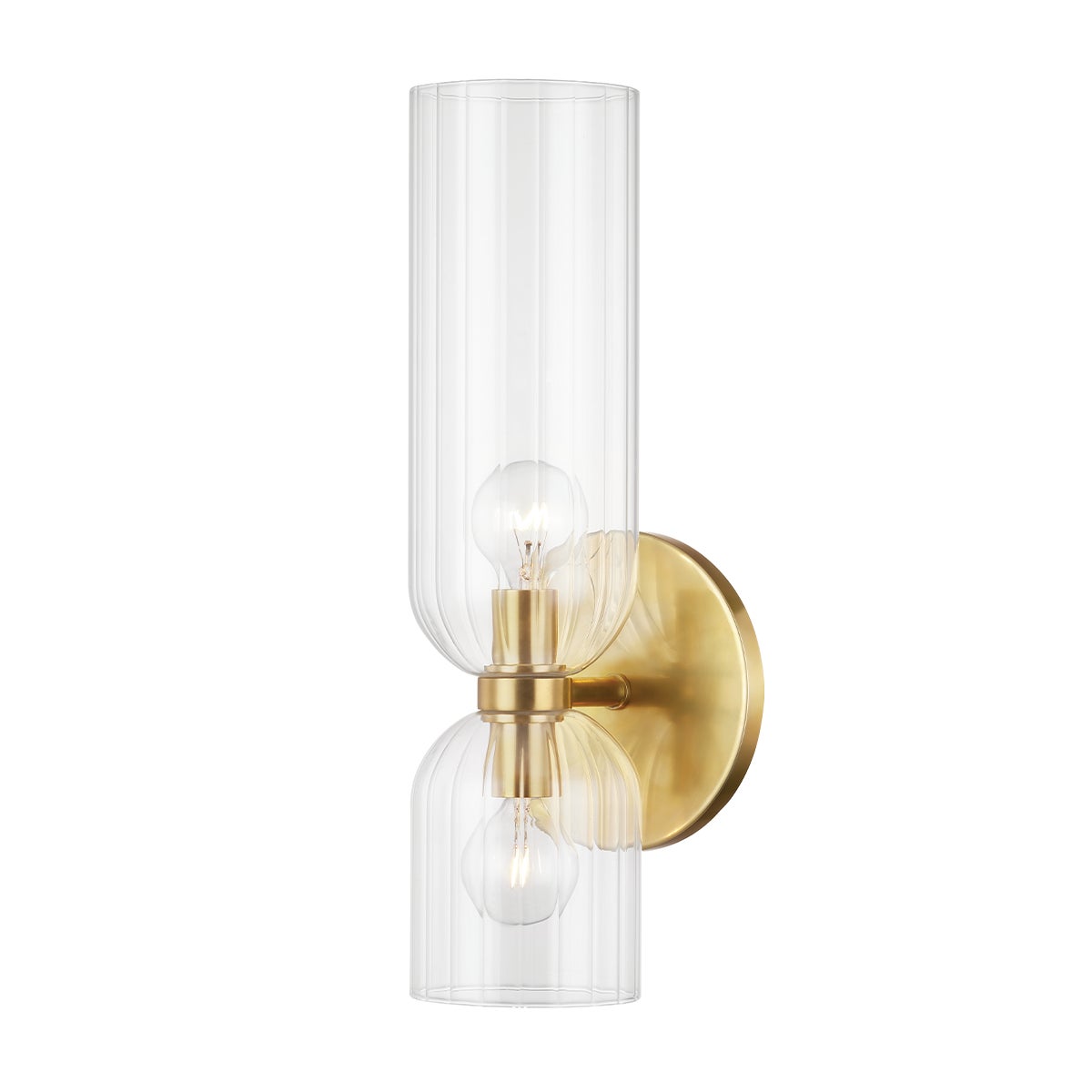 Sayville Wall Sconce, Aged Brass - Starboard Lane