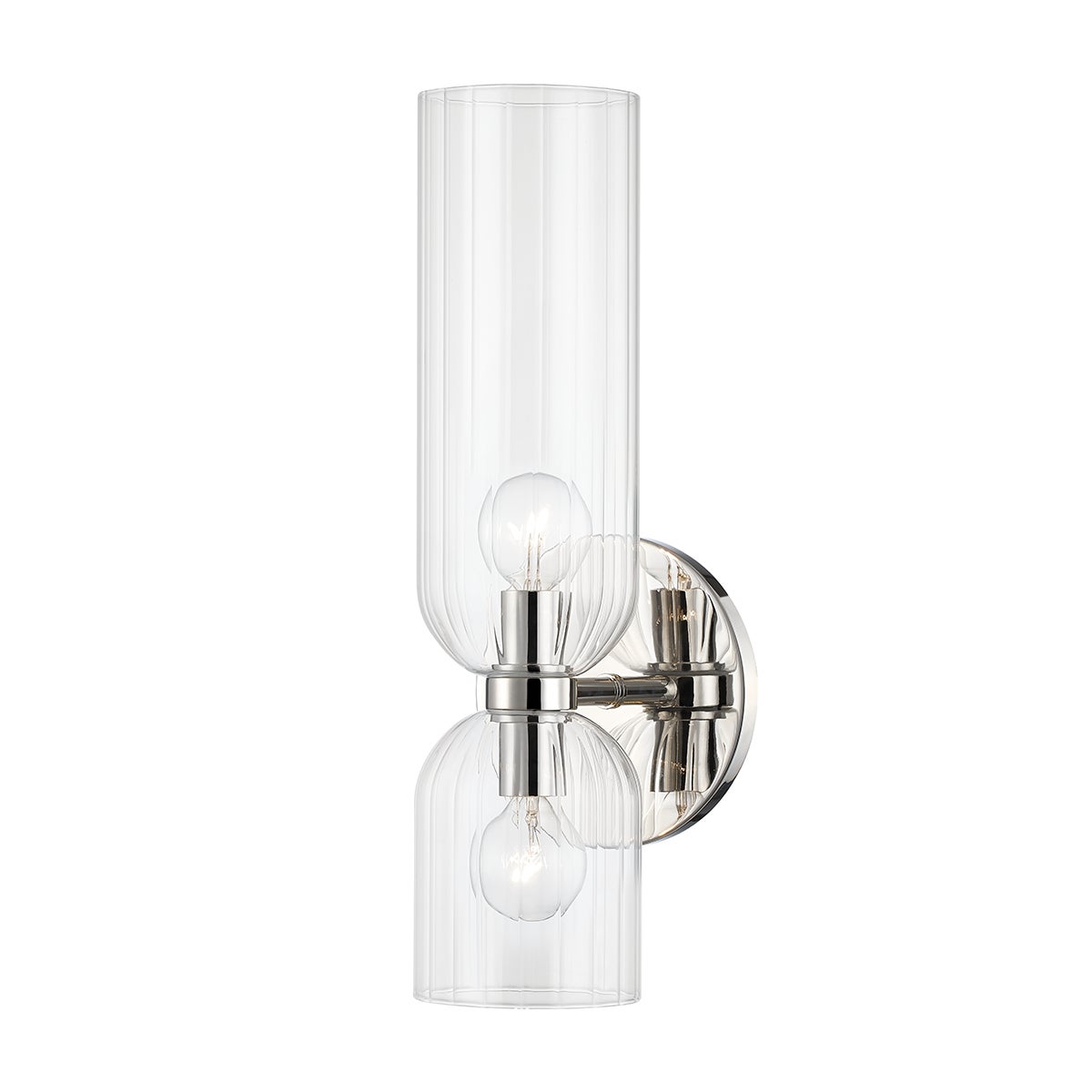 Sayville Wall Sconce, Polished Nickel - Starboard Lane