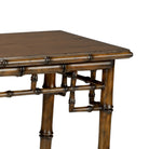 Sheraton Bamboo Console - Walnut, front view - Starboard Lane