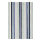 Barbados Stripe Handwoven Cotton Rug - Blue - Starboard Lane