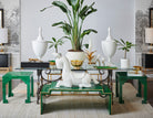 Malachite Cut Corner Table, detail - Starboard Lane