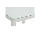 Sanibel Game Table - White, side view - Starboard Lane