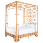 Paradise Canopy Bed - Queen, angled view - Starboard Lane