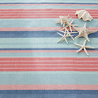 Aruba Stripe Handwoven Cotton Rug, detail - Starboard Lane