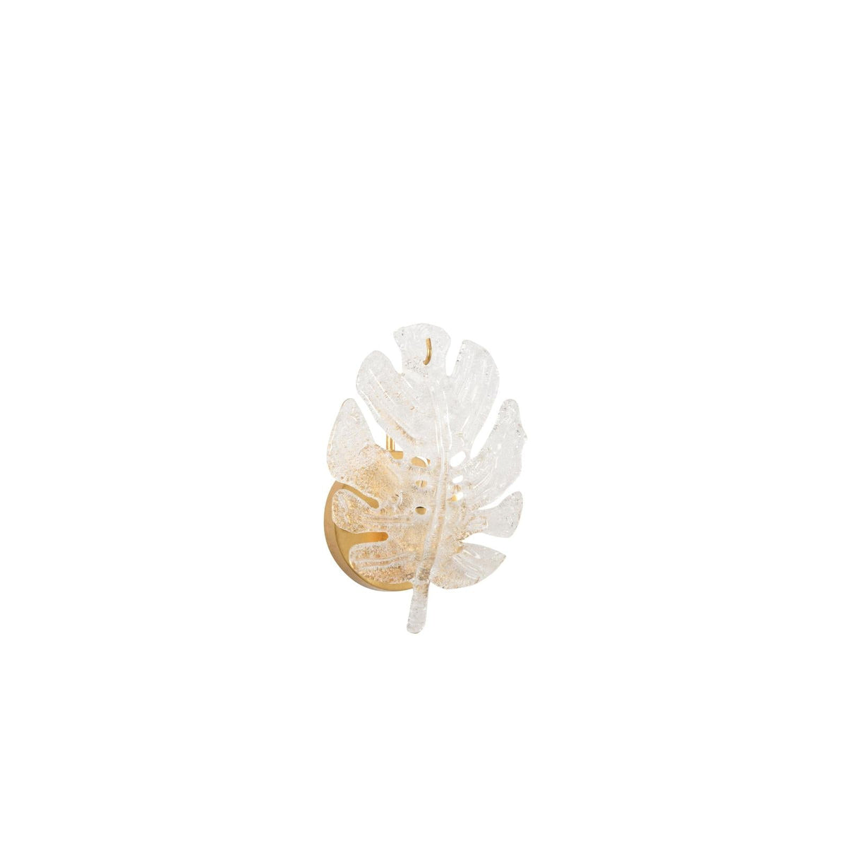 Glass Leaf Sconce, angled view - Starboard Lane