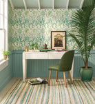 Francisco Handwoven Cotton Rug - Green, detail - Starboard Lane