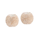 Seaside Tea Candle - White, Set of 2, angled view - Starboard Lane