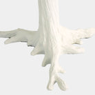 White Faux Bois Side Table, detail - Starboard Lane