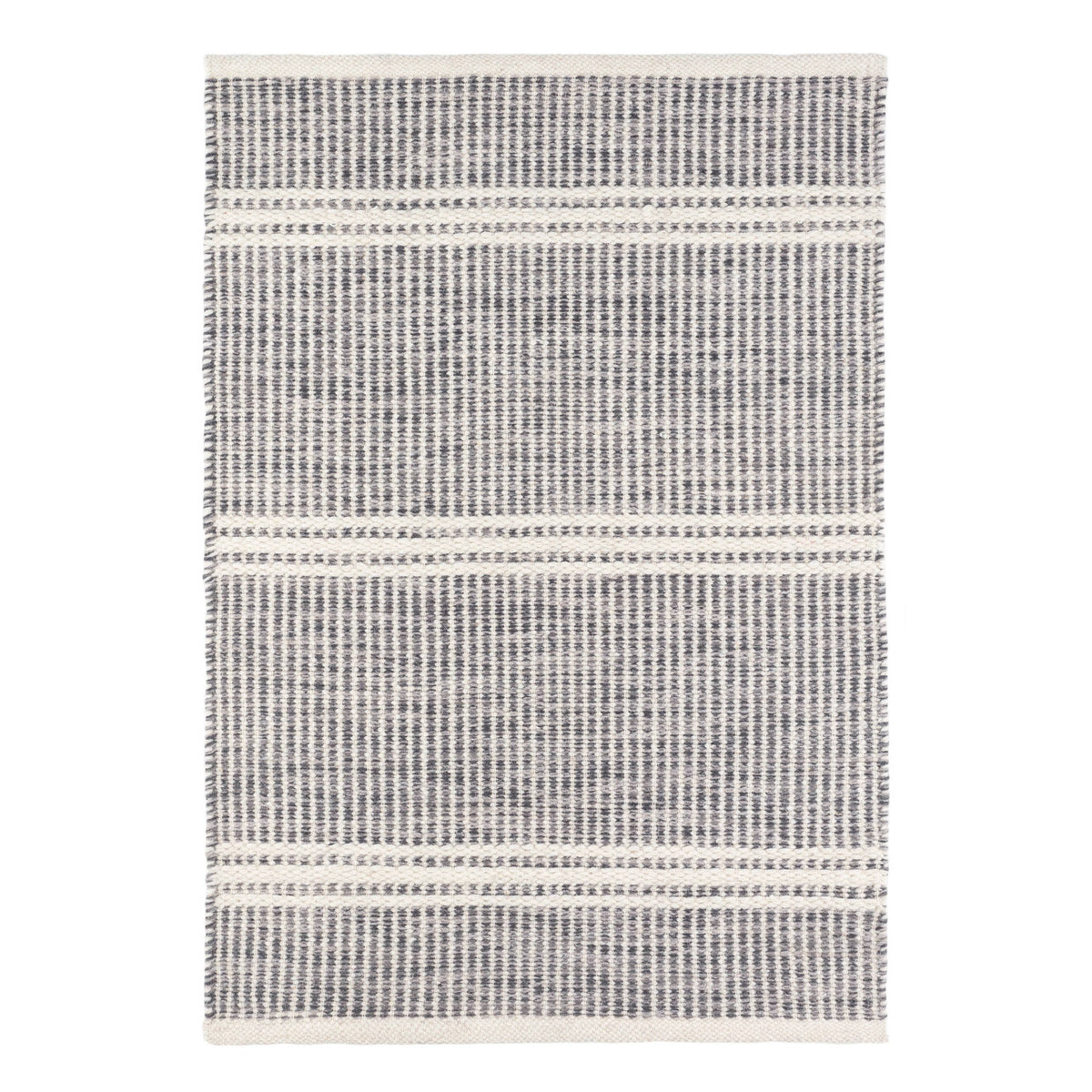 Malta Handwoven Wool Rug, Grey - Starboard Lane