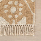 Odette Jute Rug - Natural, styled in a room - Starboard Lane