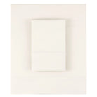 Blissful Bamboo Sheet Set, Pearl, styled on the bed - Starboard Lane