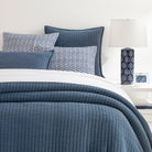 Boyfriend Matelasse Coverlet, Ink - Starboard Lane