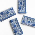 Bohemian Floral Azure Blue & Aqua Napkin, Set of 4 - Starboard Lane