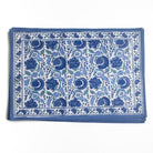 Bohemian Floral Azure Blue & Aqua Placemat, Set of 4 - Starboard Lane