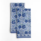 Bohemian Floral Azure Blue & Aqua Tea Towel, Set of 2 - Starboard Lane