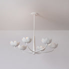 Arcata Chandelier, Gesso White, styled view - Starboard Lane