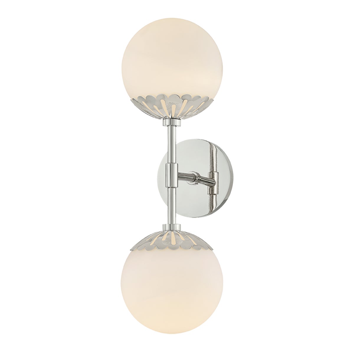 Paige Wall Sconce, Polished Nickel - Starboard Lane