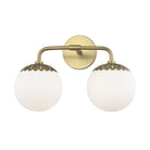 Paige Bath and Vanity, 2-Light Aged Brass - Starboard Lane