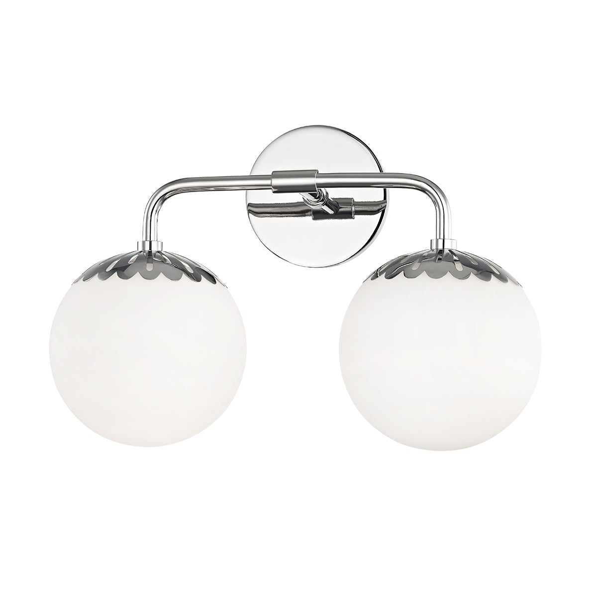 Paige Bath and Vanity, 2-Light Polished Nickel - Starboard Lane