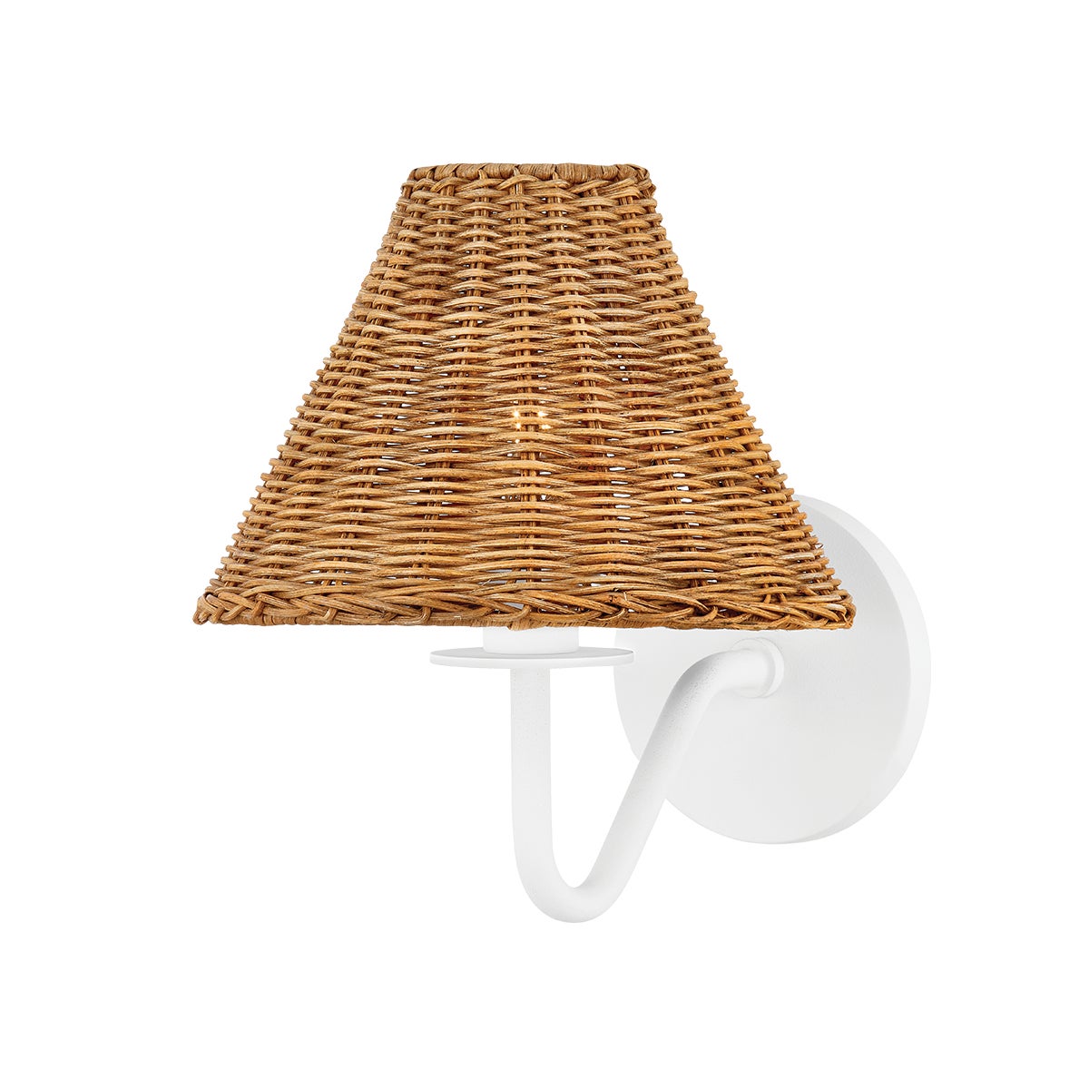 Issa Wall Sconce, Textured White - Starboard Lane