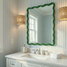 Cassia Rectangular Wall Mirror, styled in a room - Starboard Lane