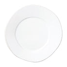 Lastra Dinner Plate, white Italian stoneware with a rustic edge