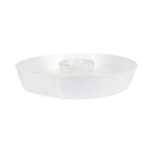 Lastra White Chip and Dip, white Italian stoneware with a rustic edge