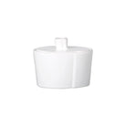 Lastra White Sugar, white Italian stoneware with a rustic edge